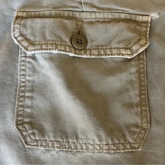 Lucky Brand | Khaki Boyfriend Distressed Utility Ankle Pants, Size 6 - Picture 6 of 11